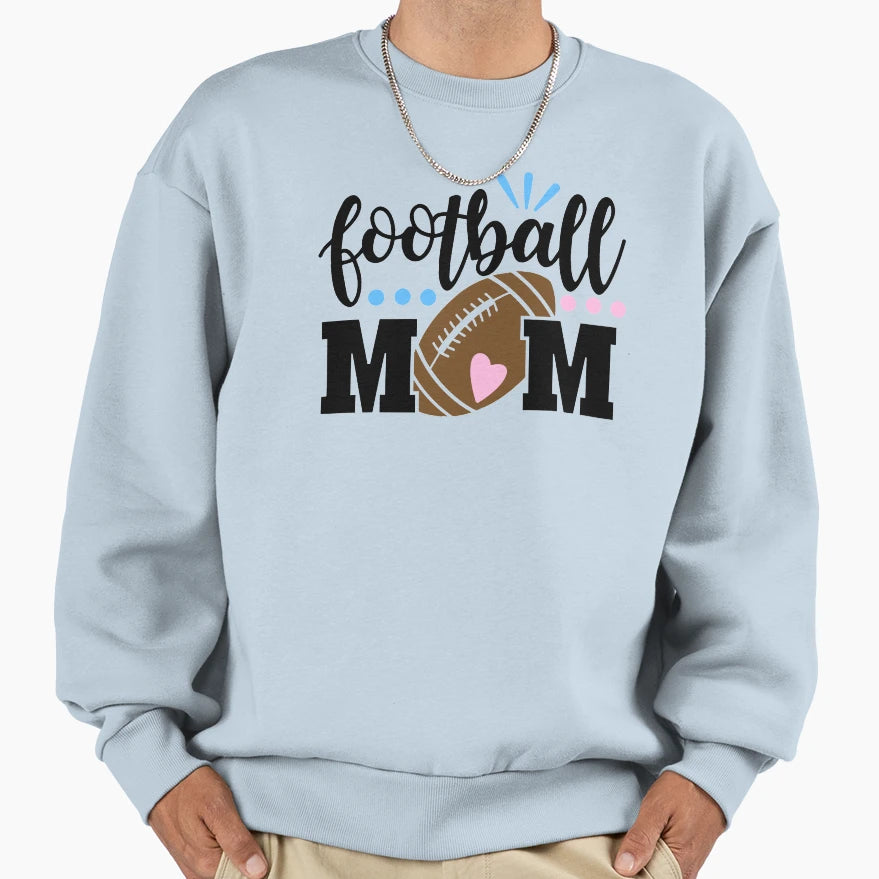 Football Mom Sweatshirt - Unique Graphic Unisex - T-Shirt, Sweatshirt, Hoodie