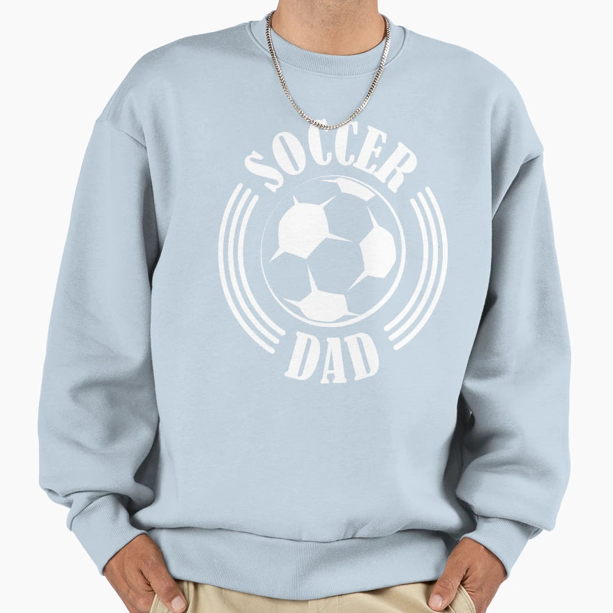 Copy Soccer Dad Father Soccer Ball Sweatshirt - Custom Art Print Unisex - T-Shirt, Sweatshirt, Hoodie