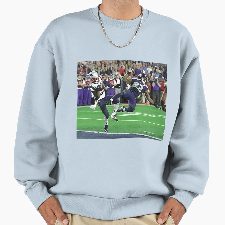 Malcolm Butler Goal Line Interception Sweatshirt - Novelty Apparel Unisex - T-Shirt, Sweatshirt, Hoodie