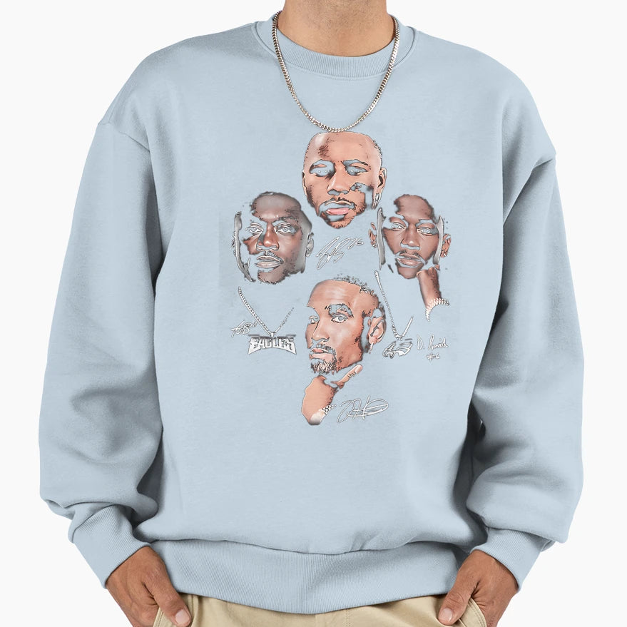SB JH J Brown Devonta Smith Records Sweatshirt - Minimalist Print Unisex - T-Shirt, Sweatshirt, Hoodie
