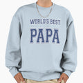 Worlds Best Papa Athletic Sweatshirt - Graphic Print Unisex - T-Shirt, Sweatshirt, Hoodie