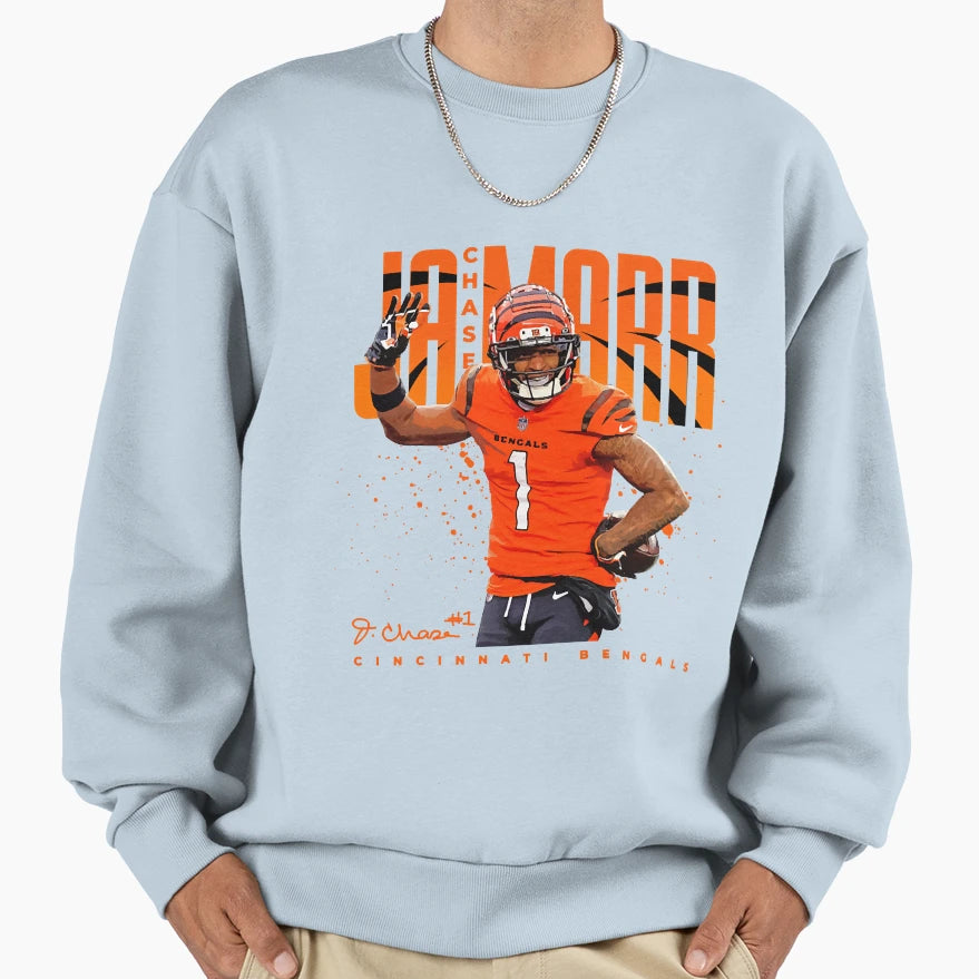 Jamarr Chase Sweatshirt - Custom Art Print Unisex - T-Shirt, Sweatshirt, Hoodie