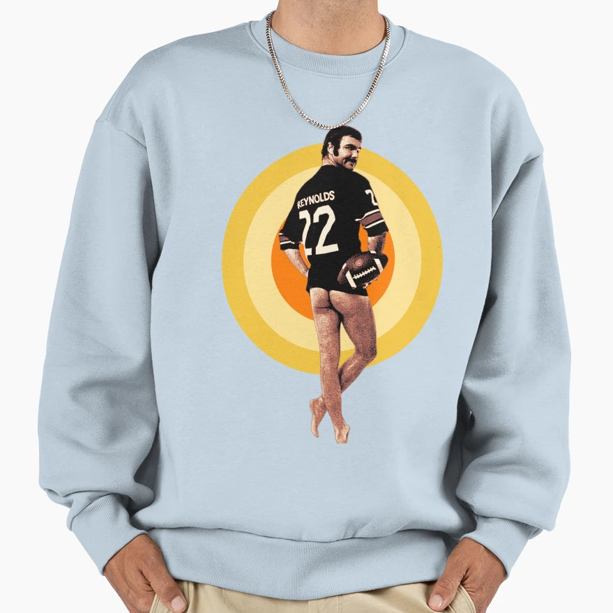 Burt Reynolds Sweatshirt - Minimalist Print for Adults - T-Shirt, Sweatshirt, Hoodie