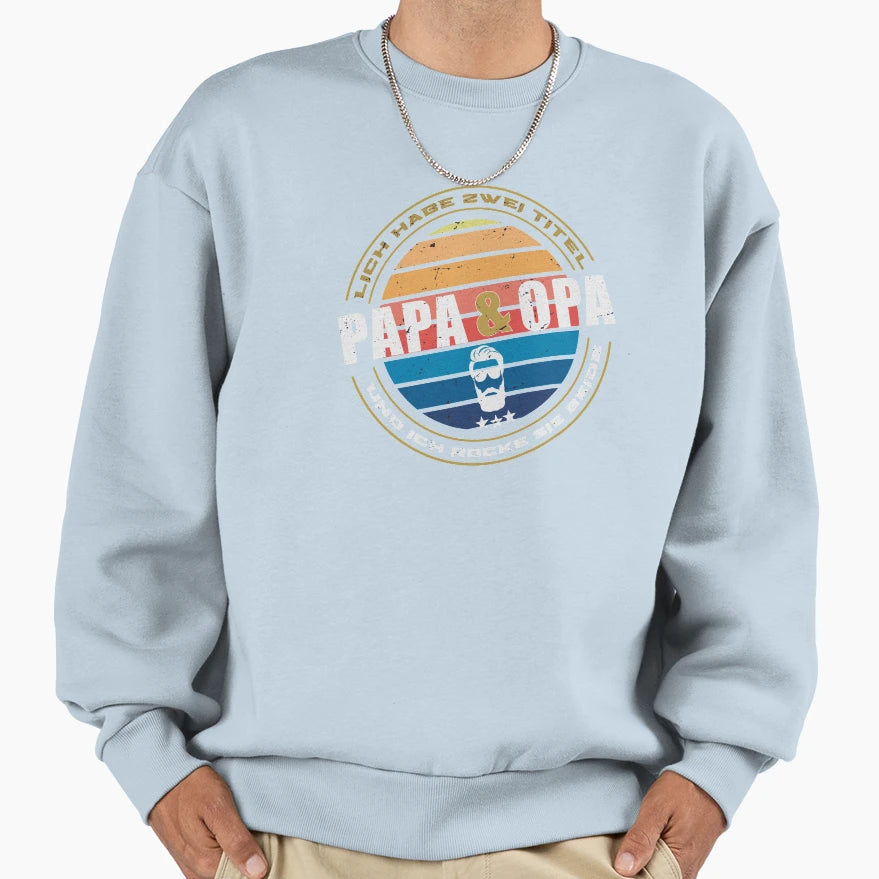 Dad And Grandpa Sweatshirt - Custom Art Print for Adults - T-Shirt, Sweatshirt, Hoodie