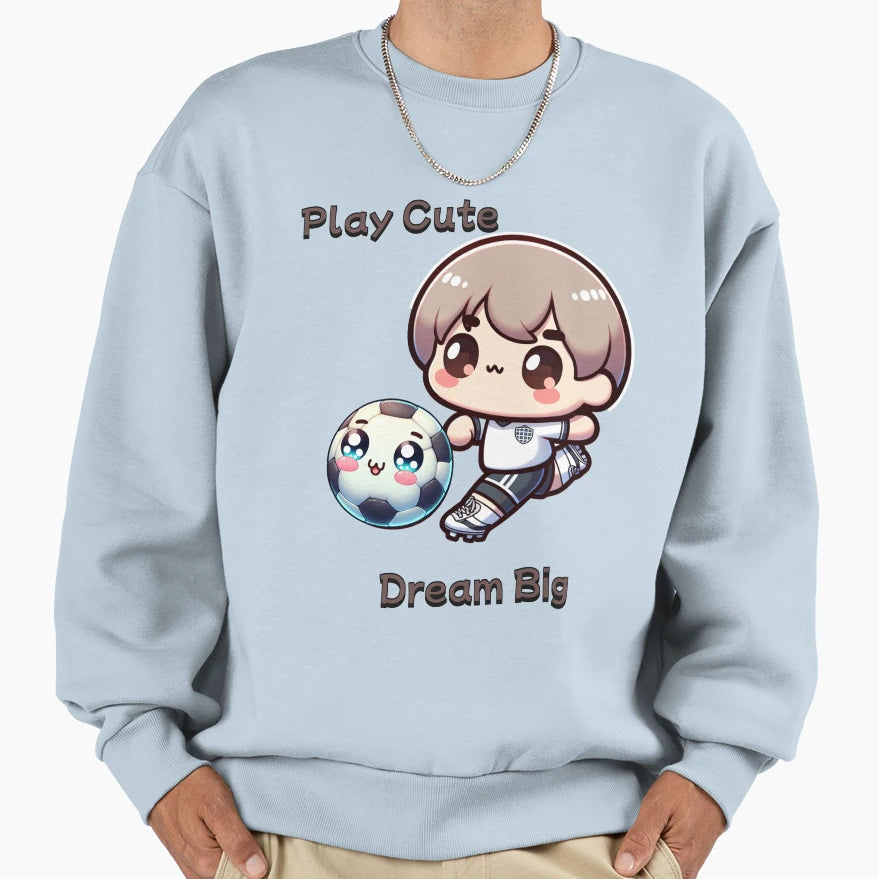 Play Dream Big Soccer Sweatshirt - Casual Everyday Wear Unisex - T-Shirt, Sweatshirt, Hoodie