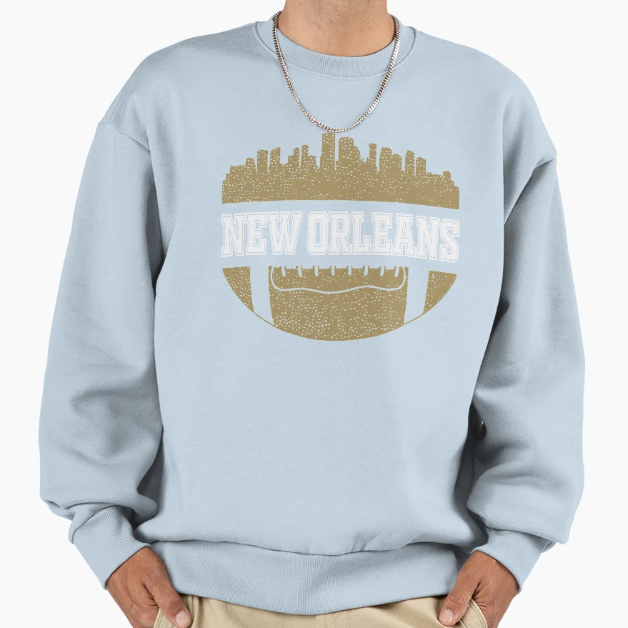 Saints Football Fan New Orleans Nola Sweatshirt - Trendy Graphic Men Women - T-Shirt, Sweatshirt, Hoodie