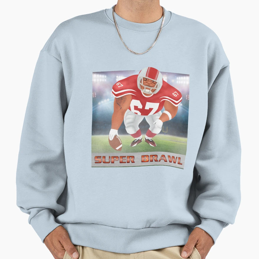 Brawl Red Sweatshirt - Casual Everyday Wear Men Women - T-Shirt, Sweatshirt, Hoodie
