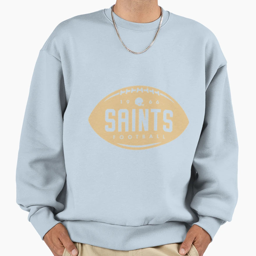 Vintagefootballshape Neworleanssaints Sweatshirt - Graphic Print Unisex - T-Shirt, Sweatshirt, Hoodie