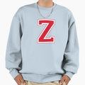 Red Varsity Letter Z Sweatshirt - Minimalist Print Unisex - T-Shirt, Sweatshirt, Hoodie
