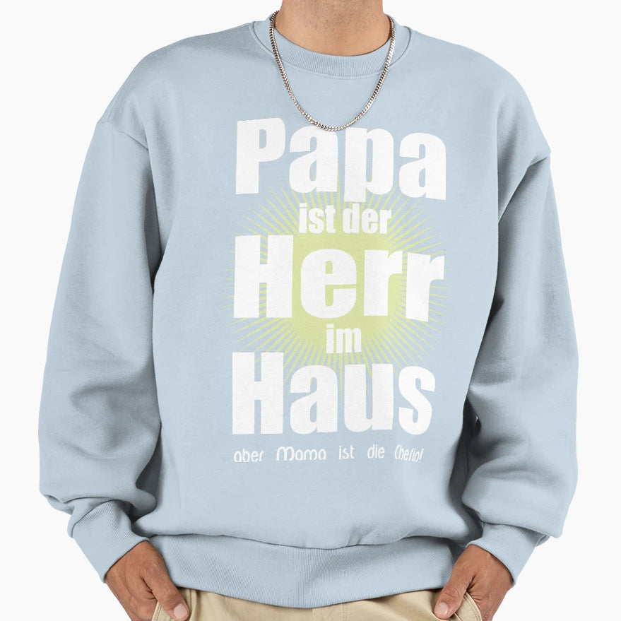 Mama Boss Papa Master House Sweatshirt - Aesthetic Graphic for Adults - T-Shirt, Sweatshirt, Hoodie