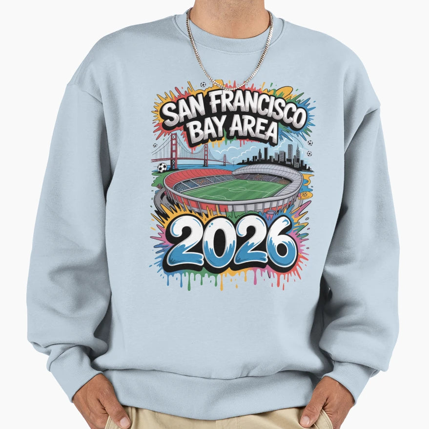 San Francisco Bay Area Golden Gate T-Shirt - Custom Art Print Unisex - T-Shirt, Sweatshirt, Hoodie