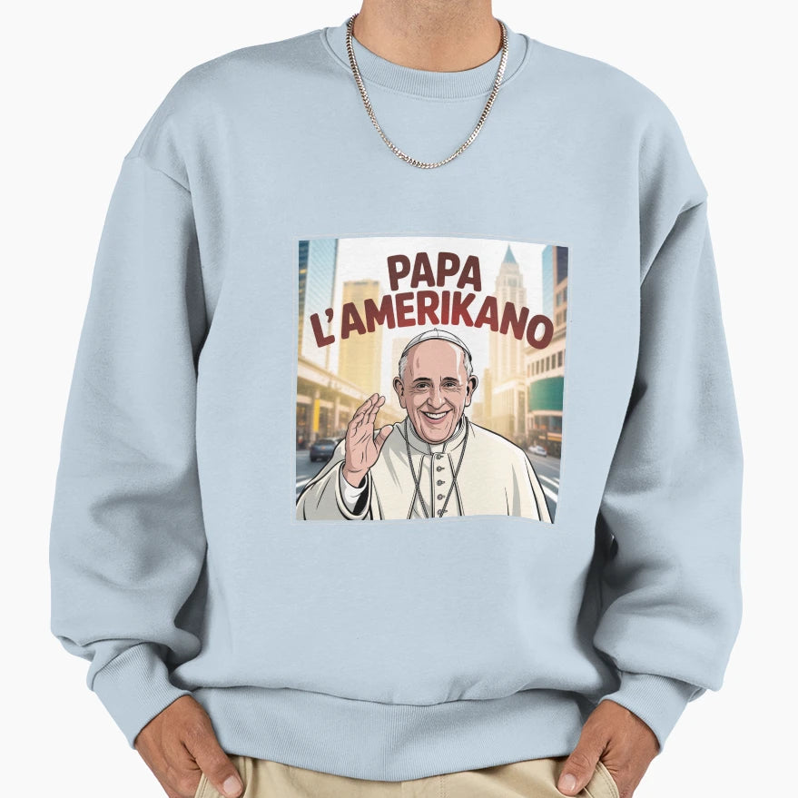 Pope Amerikano Leon Pop Art Saint Sweatshirt - Custom Art Print for Adults - T-Shirt, Sweatshirt, Hoodie