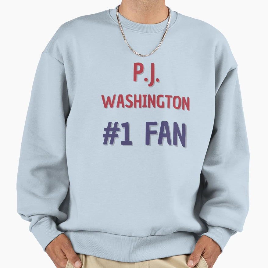 P J Washington 1 Fan Sweatshirt - Novelty Apparel Unisex - T-Shirt, Sweatshirt, Hoodie
