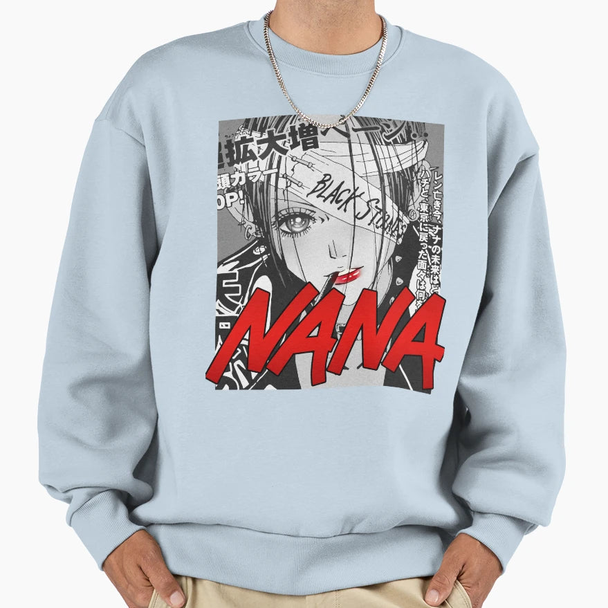 Nana Anime Nana Osaki Black Stones Sweatshirt - Custom Art Print Unisex - T-Shirt, Sweatshirt, Hoodie
