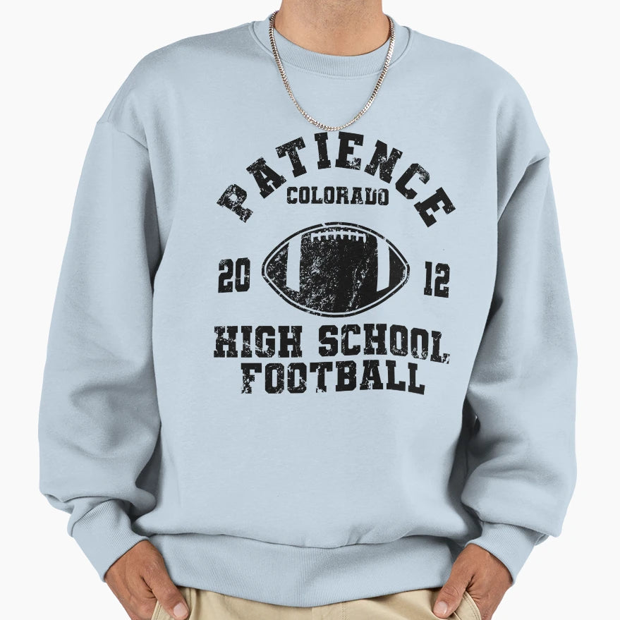 Resident Alien Patience Football Sweatshirt - Fun Novelty Design for Adults - T-Shirt, Sweatshirt, Hoodie
