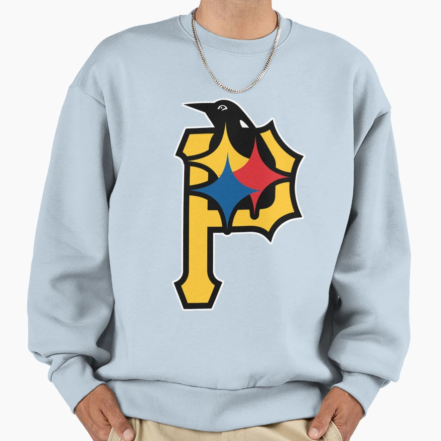 Pittsburgh Fan Sport Teams Mens Grey Sweatshirt - Novelty Apparel Men Women - T-Shirt, Sweatshirt, Hoodie