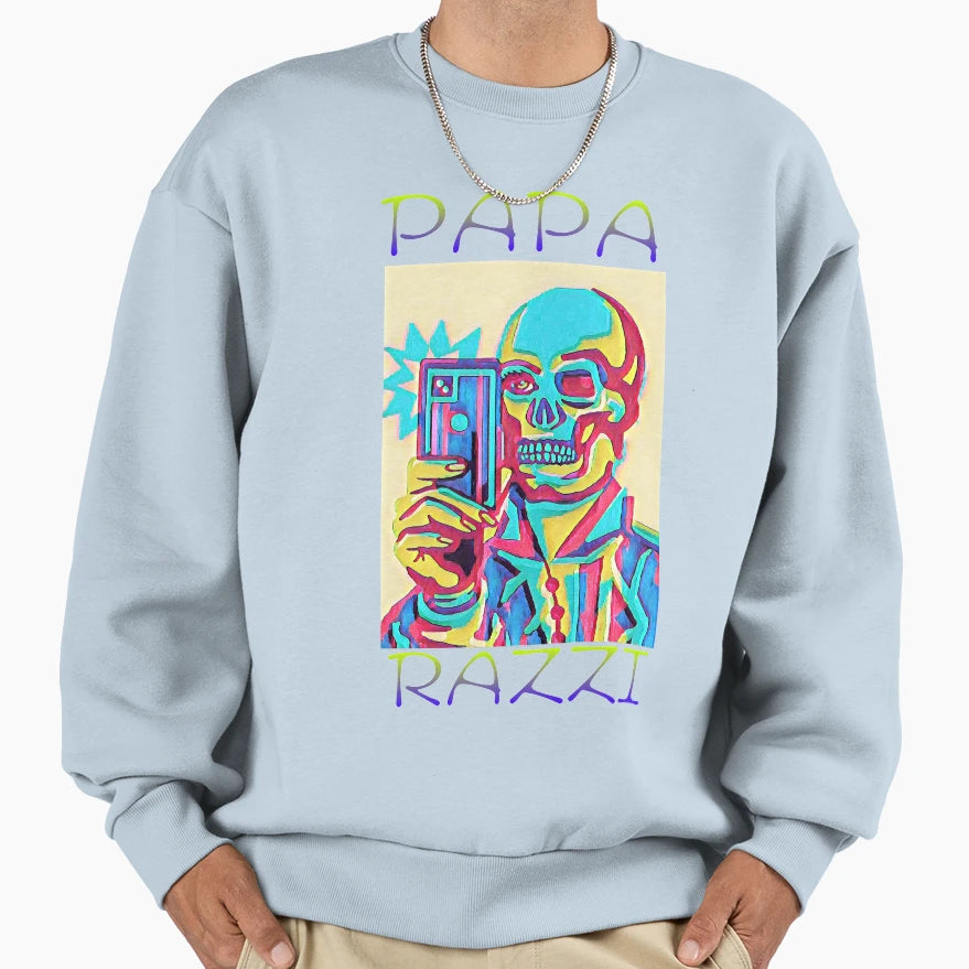 Paparazzi Zombie Sweatshirt - Aesthetic Graphic Unisex - T-Shirt, Sweatshirt, Hoodie