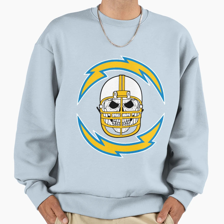 Chargers Skull Sweatshirt - Aesthetic Graphic Unisex - T-Shirt, Sweatshirt, Hoodie