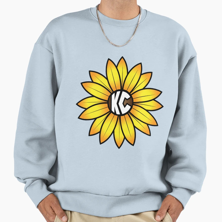 Kc Sunflower Sweatshirt - Novelty Apparel Unisex - T-Shirt, Sweatshirt, Hoodie