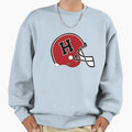 College Football Helmet University Sweatshirt - Novelty Apparel for Adults - T-Shirt, Sweatshirt, Hoodie