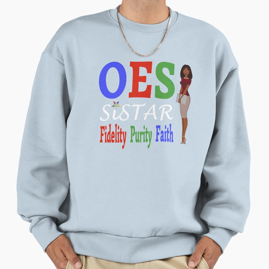 Oes Order Eastern Star Logo Sweatshirt - Unique Graphic for Adults - T-Shirt, Sweatshirt, Hoodie
