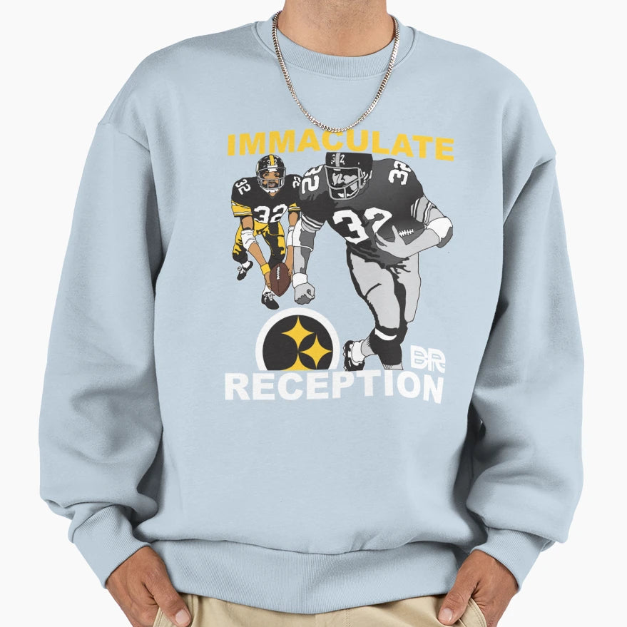 Ballers Religion Immaculate Reception Sweatshirt - Graphic Print for Adults - T-Shirt, Sweatshirt, Hoodie