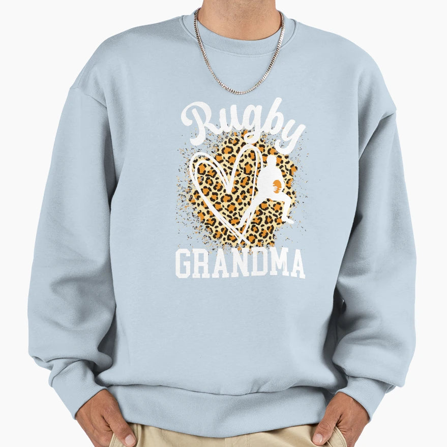 Rugby Grandma Heart Proud Rugby Sweatshirt - Fun Novelty Design Unisex - T-Shirt, Sweatshirt, Hoodie