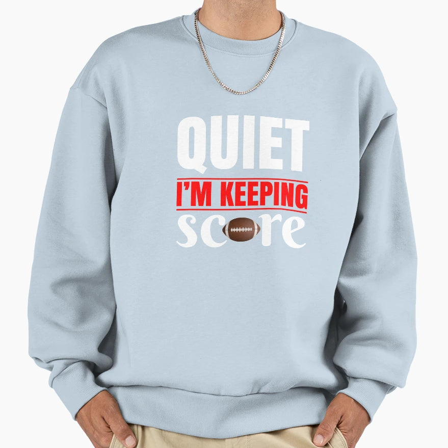 Funny American Football Fan Slogan Sweatshirt - Minimalist Print Men Women - T-Shirt, Sweatshirt, Hoodie