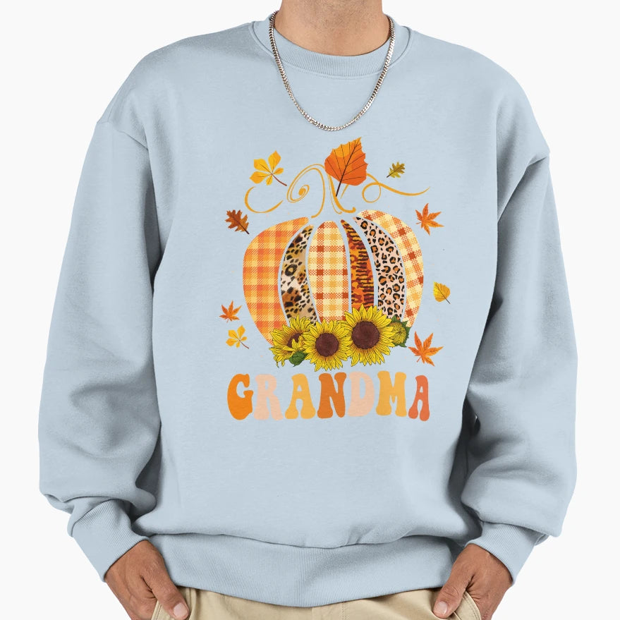 Grandma Pumpkin Sweatshirt - Fun Novelty Design Men Women - T-Shirt, Sweatshirt, Hoodie