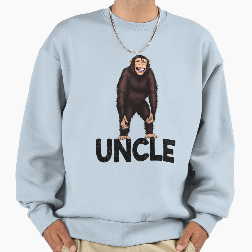 Monkey Uncle Chimpanzee Sweatshirt - Streetwear Style Unisex - T-Shirt, Sweatshirt, Hoodie