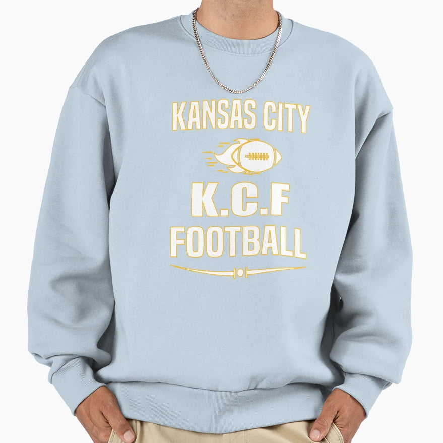 Kansas City Football Sweatshirt - Novelty Apparel Unisex - T-Shirt, Sweatshirt, Hoodie