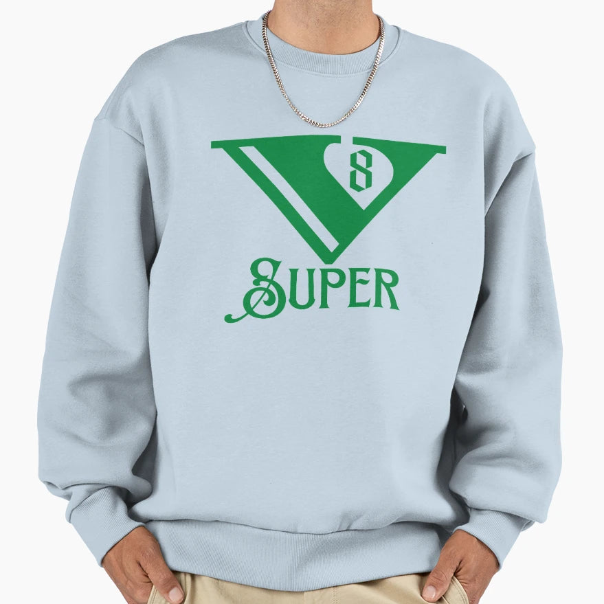 V8 Super Sweatshirt - Graphic Print Unisex - T-Shirt, Sweatshirt, Hoodie