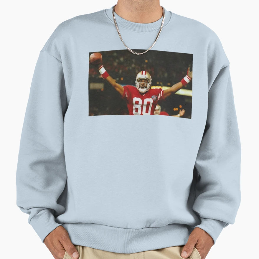 Football Jerry Rice Sweatshirt - Novelty Apparel Men Women - T-Shirt, Sweatshirt, Hoodie