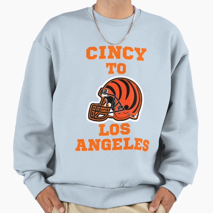 Cincinnati Football Fans Sweatshirt - Casual Everyday Wear Men Women - T-Shirt, Sweatshirt, Hoodie