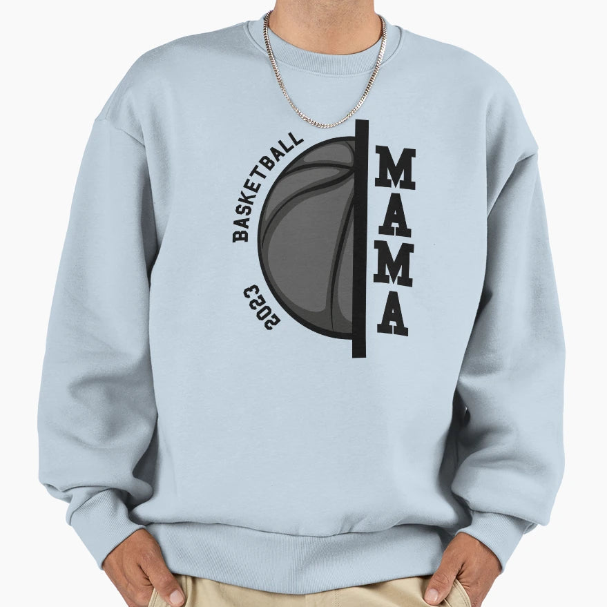 Basketball Mama Baseball Lover Fan Sweatshirt - Casual Everyday Wear Unisex - T-Shirt, Sweatshirt, Hoodie
