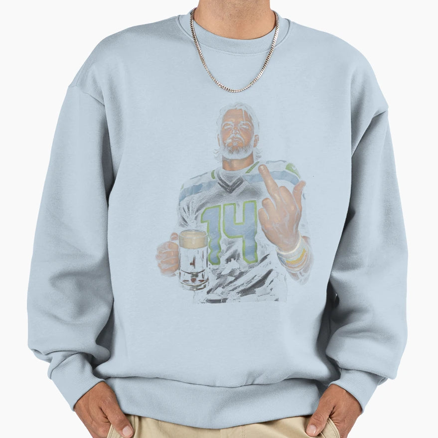 Middle Finge Sam Darnold Sweatshirt - Custom Art Print Unisex - T-Shirt, Sweatshirt, Hoodie