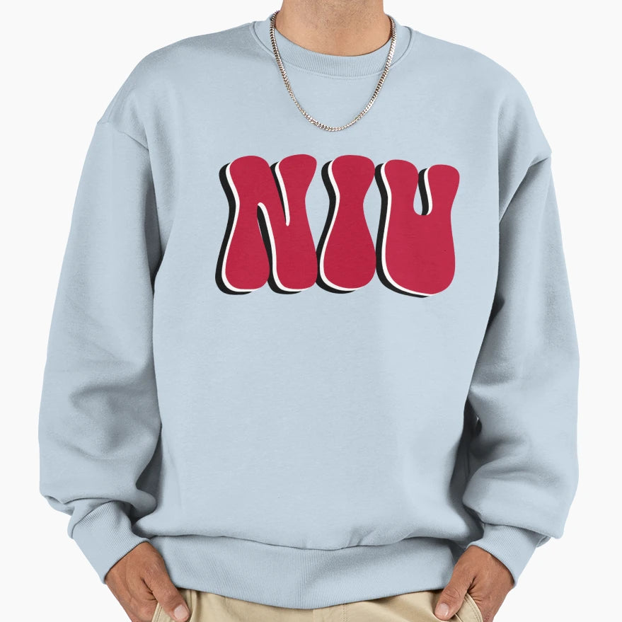 Niu Northern Illinois University Sweatshirt - Aesthetic Graphic Unisex - T-Shirt, Sweatshirt, Hoodie