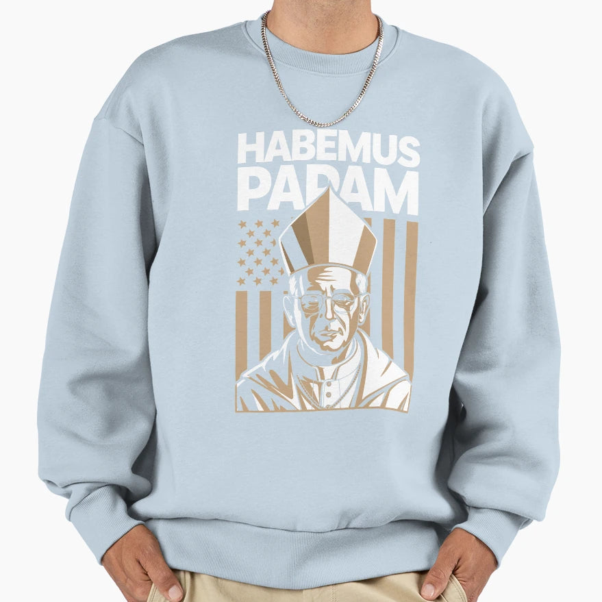 Habemus Papam Pope American Flag Sweatshirt - Custom Art Print for Adults - T-Shirt, Sweatshirt, Hoodie