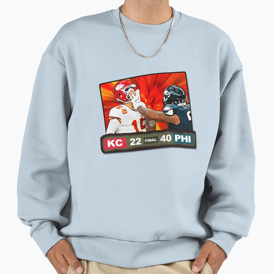 Final Score Philly Football Sweatshirt - Graphic Print Unisex - T-Shirt, Sweatshirt, Hoodie