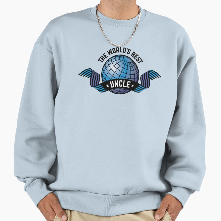 Worlds Best Uncle Sweatshirt - Minimalist Print Men Women - T-Shirt, Sweatshirt, Hoodie