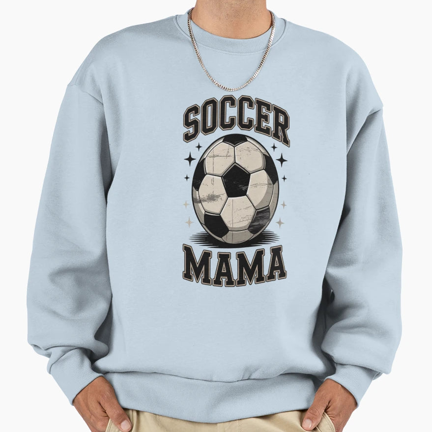Checkered Soccer Mama Soccer Mom Sweatshirt - Custom Art Print Unisex - T-Shirt, Sweatshirt, Hoodie