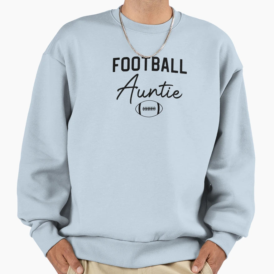 Football Auntie Gift Football Auntie Sweatshirt - Novelty Apparel Men Women - T-Shirt, Sweatshirt, Hoodie