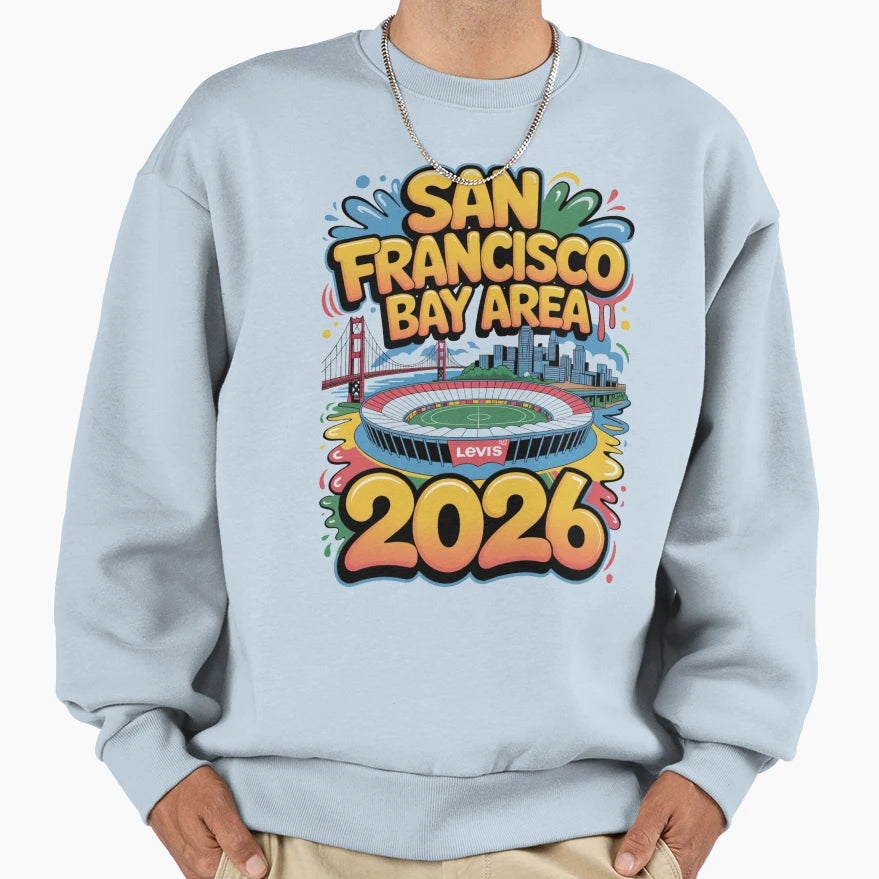 San Francisco Bay Area Golden Gate T-Shirt - Fun Novelty Design Unisex - T-Shirt, Sweatshirt, Hoodie