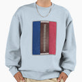Football Royal Blue And Red Team Spirit Sweatshirt - Graphic Print Unisex - T-Shirt, Sweatshirt, Hoodie