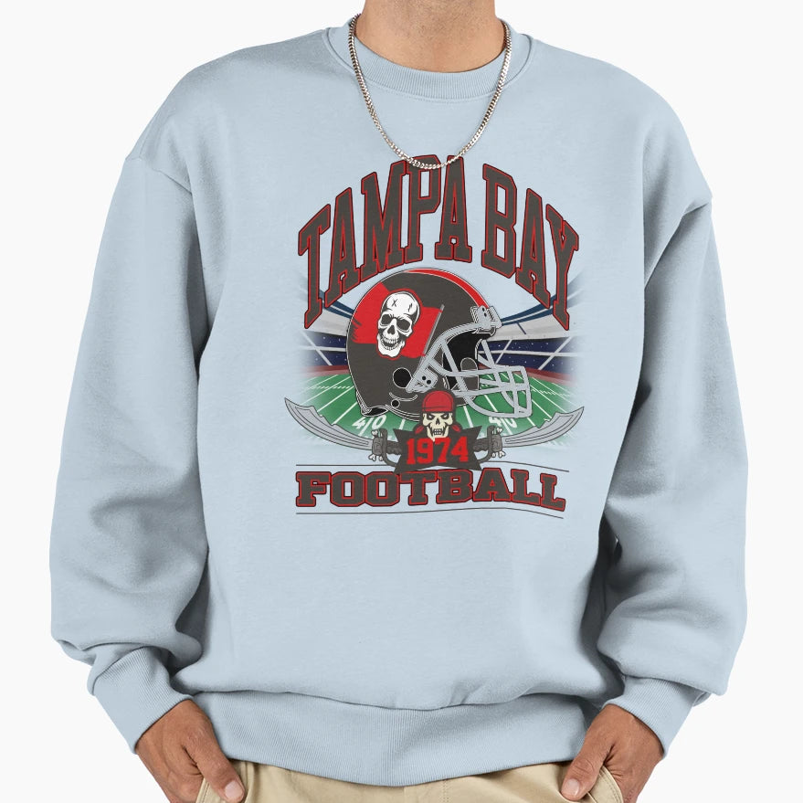 Tampa Bay Football Gridiron Legacy Sweatshirt - Casual Everyday Wear Unisex - T-Shirt, Sweatshirt, Hoodie