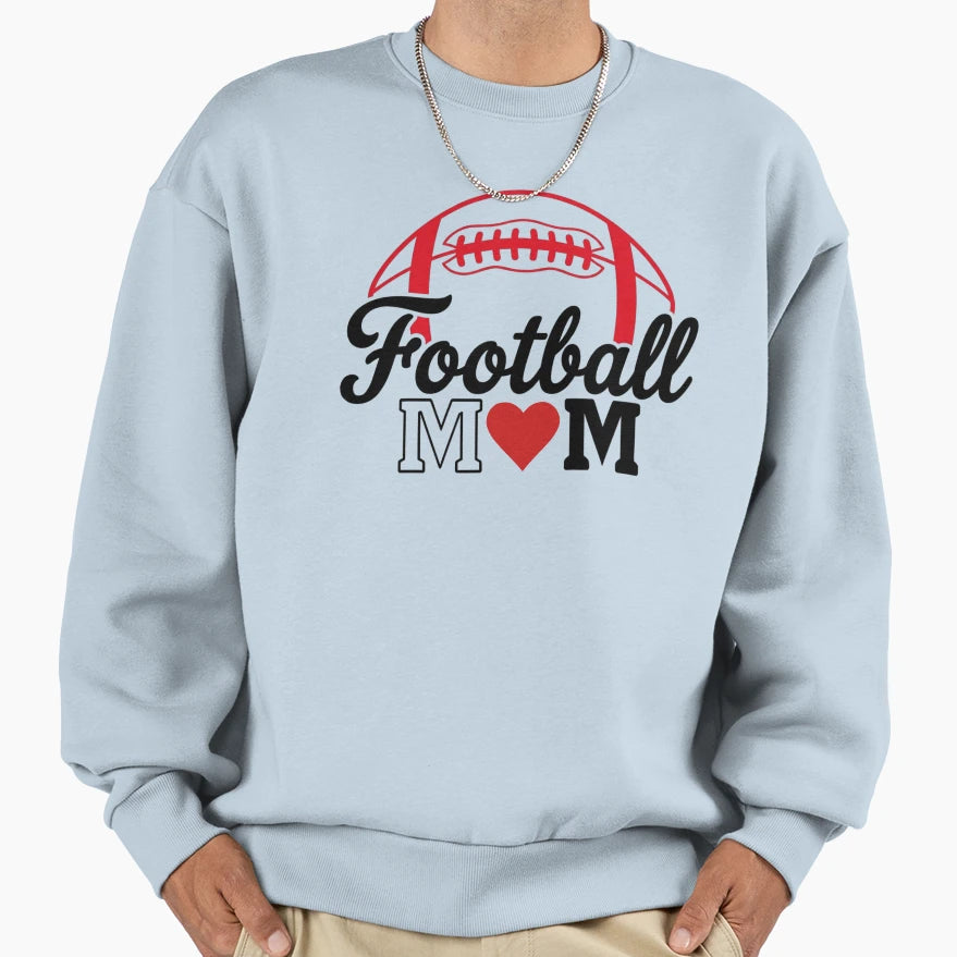 Football Mom Mothers Day Sweatshirt - Graphic Print Men Women - T-Shirt, Sweatshirt, Hoodie