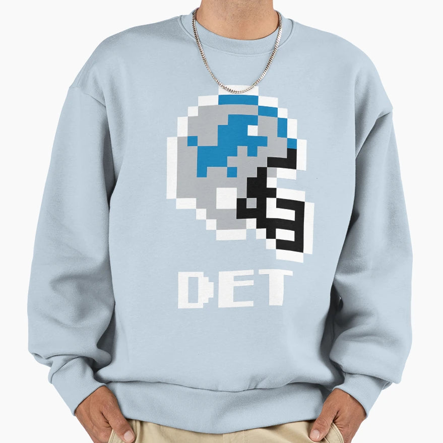 Detroit Lions Tecmo Super Bowl Sweatshirt - Aesthetic Graphic Men Women - T-Shirt, Sweatshirt, Hoodie