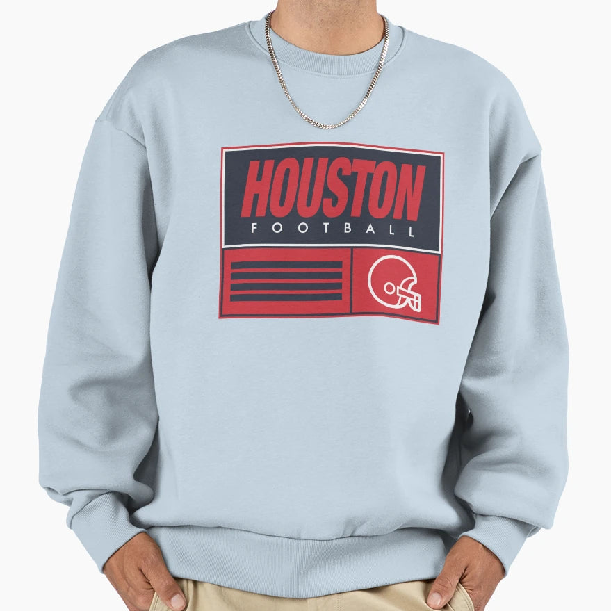 Houston Soccer Sweatshirt - Minimalist Print Men Women - T-Shirt, Sweatshirt, Hoodie
