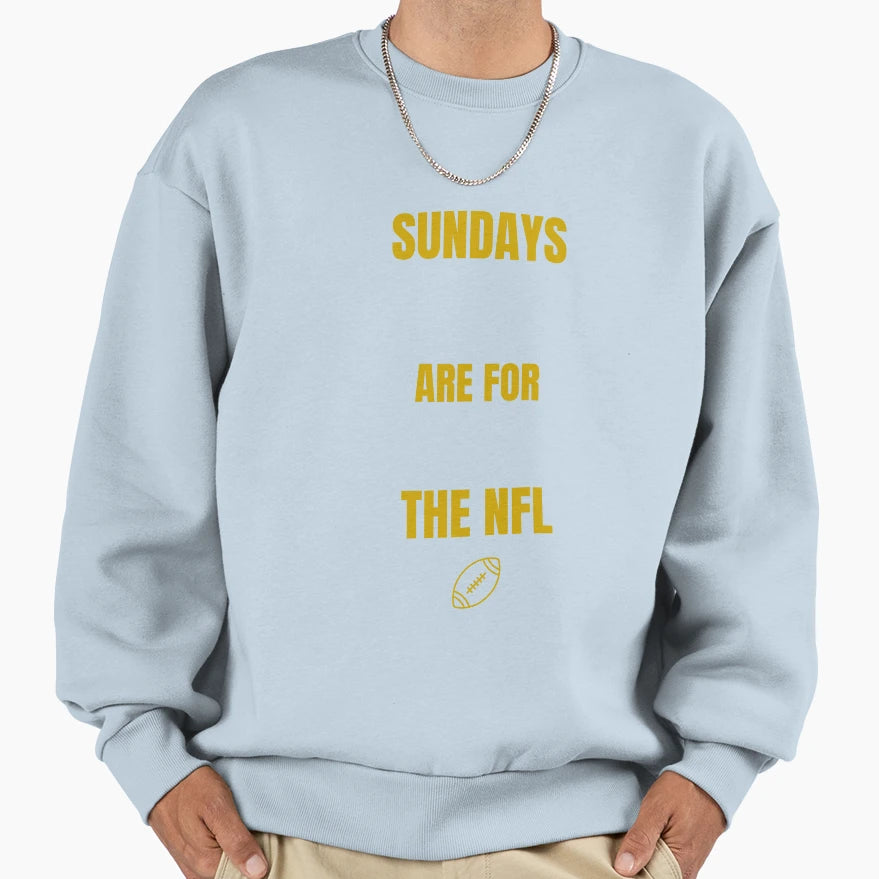 Sundays Are Nfl Custom Matching Dad Sweatshirt - Minimalist Print Unisex - T-Shirt, Sweatshirt, Hoodie