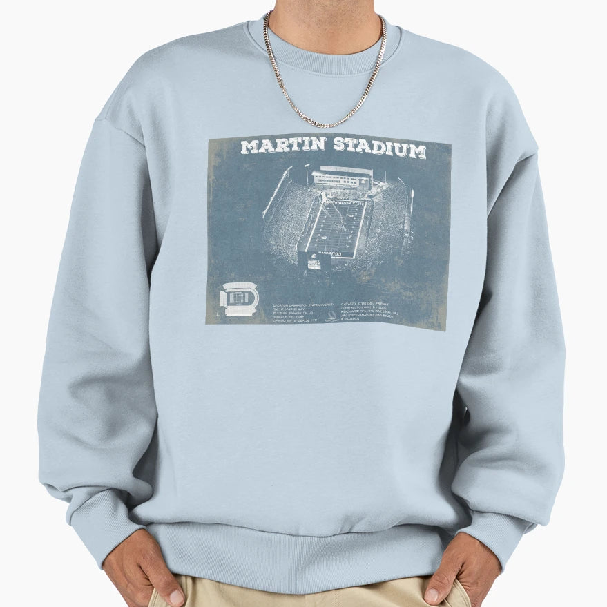 Martin Stadium Sweatshirt - Casual Everyday Wear Men Women - T-Shirt, Sweatshirt, Hoodie